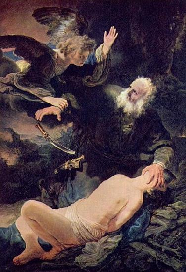 Rembrandt Peale sacrifice of Abraham oil painting picture